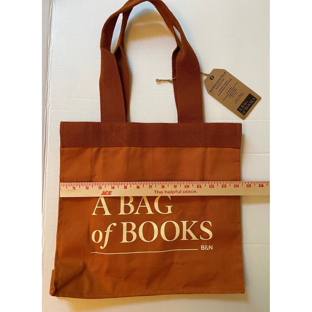 Barnes And Noble A Bag Of Books Fair Trade Cotton Tote Bag New With Tags - Picture 3 of 6